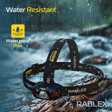 RABLEX LED Stirnlampe mit Bewegungssensor, Wiederaufladbare Rotlicht kopflampe - RB663