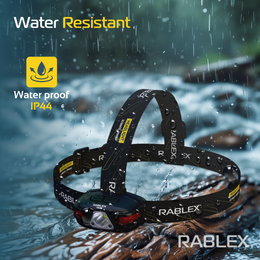RABLEX LED Stirnlampe mit Bewegungssensor, Wiederaufladbare Rotlicht kopflampe - RB663