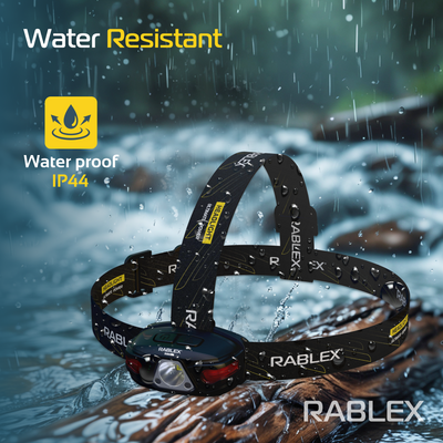 RABLEX LED Stirnlampe mit Bewegungssensor, Wiederaufladbare Rotlicht kopflampe - RB663