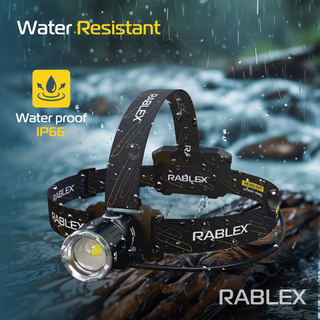 RABLEX LED Stirnlampe 1100 Lumen – USB-C wiederaufladbar, leicht, wasserdicht - RB 652