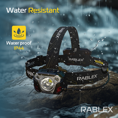 LED Headlamp Rechargeable RABLEX 400Lm Headlamp Rotlicht Sensor, Wasserdicht - RB 651