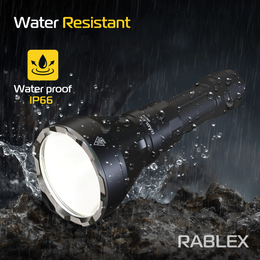 RABLEX LED-Taschenlampe 2000 Lumen, 1000 m Reichweite, wasserdicht, Aluminium - RB712