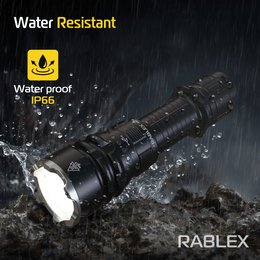 RABLEX Taschenlampe LED 1700 Lumen, 3 Farben, taktische Lampe, wiederaufladbar - RB714