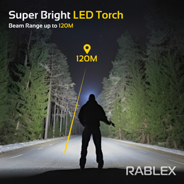 LED Taschenlampe Stirnlampe Wiederaufladbar RABLEX 500LM Kopflampe 6 Modi - RB702
