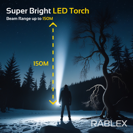 Mini LED Taschenlampe, RABLEX Superhell und wasserdicht, wiederaufladbare 5Modi - RB703