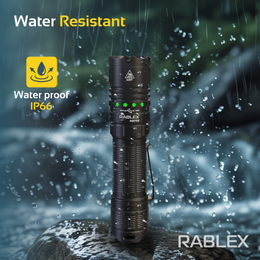 RABLEX LED Taschenlampe – Aluminium Torch Flashlight, Wiederaufladbar 1500 LM - RB 709