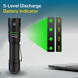 RABLEX LED Taschenlampe – Aluminium Torch Flashlight, Wiederaufladbar 1500 LM - RB 709