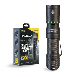RABLEX LED Taschenlampe – Aluminium Torch Flashlight, Wiederaufladbar 1500 LM - RB 709