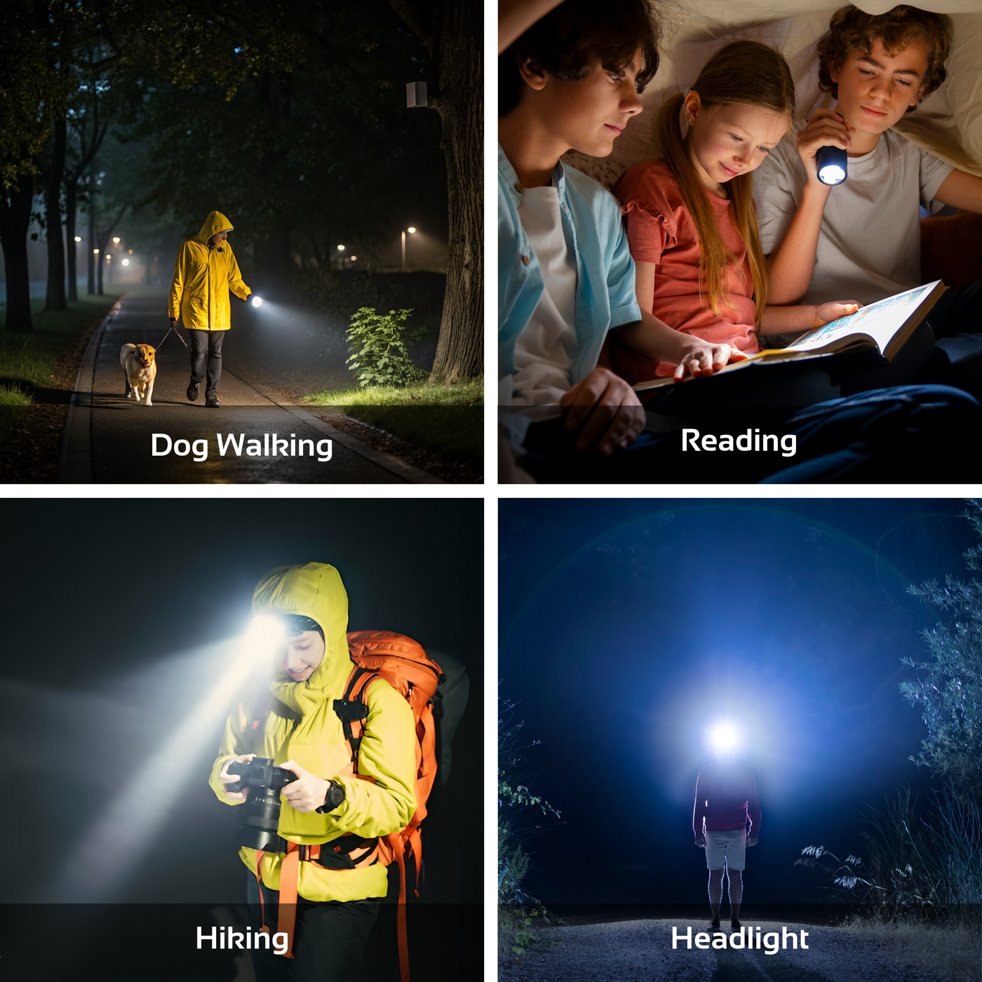 2 in 1 Akku LED Taschenlampe Stirnlampe Aufladbar Rablex Superhelle Wasserdicht - RB704
