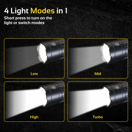 RABLEX 2000 Lumen 5000 mAh Wiederaufladbar, Superhelle LED Taschenlampe - RB706
