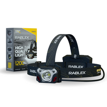 LED Headlamp Rechargeable RABLEX 400Lm Headlamp Rotlicht Sensor, Wasserdicht - RB 651