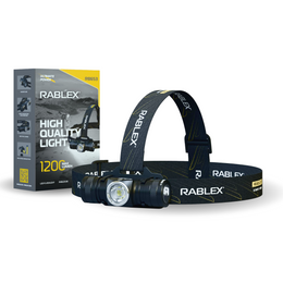 LED Stirnlampe 1200Lumen Rablex 6 Lichtmodus Wiederaufladbar Kopflampe - RB 653