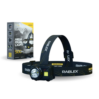 RABLEX LED Stirnlampe, 1200mAh Battery, 7 Modes, 500 Lumen wiederaufladbar - RB659
