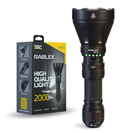 RABLEX LED-Taschenlampe 2000 Lumen, 1000 m Reichweite, wasserdicht, Aluminium - RB712
