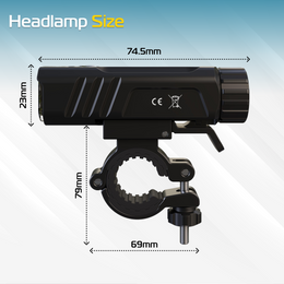 LED Fahrradlicht ampe RABLEX – 2000 Lumen 5000mAh SuperHelle Wiederaufladbare - RB713