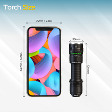 RABLEX LED Taschenlampe Superhell 3000 Lumen 5000mAh Akku Wasserdicht 5 modi