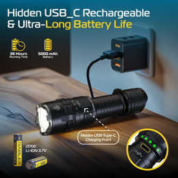 Wasserdicht 1800 Lumen LED Taschenlampe RABLEX, Aluminium Torch, Camping Outdoor - RB715