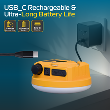 Rablex RB561 LED Camping Lamp 30W – Rechargeable with USB, Waterproof