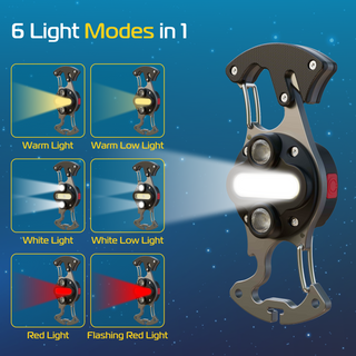 Mini Keychain Flashlight Emergency Rechargeable SuperLarge Floodlight