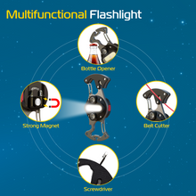 Mini Keychain Flashlight Emergency Rechargeable SuperLarge Floodlight