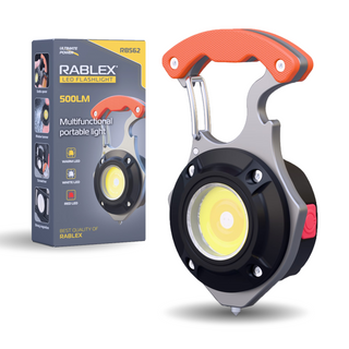 RABLEX Mini-Schlüsselanhänger Taschenlampe, 6 Modi Weiß/Warm/Rot Superhelle