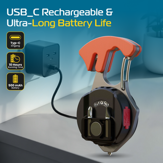 Schlüsselanhänger Taschenlampe RABLEX 6 Modi – Weiß/Warm/Rot 6 Modi, Aluminum