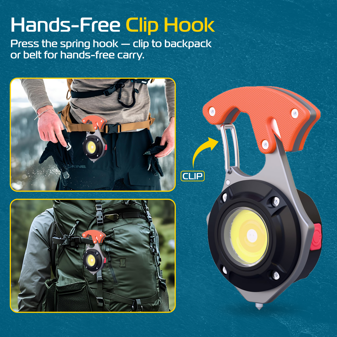 Schlüsselanhänger Taschenlampe RABLEX 6 Modi – Weiß/Warm/Rot 6 Modi, Aluminum