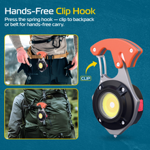 Schlüsselanhänger Taschenlampe RABLEX 6 Modi – Weiß/Warm/Rot 6 Modi, Aluminum