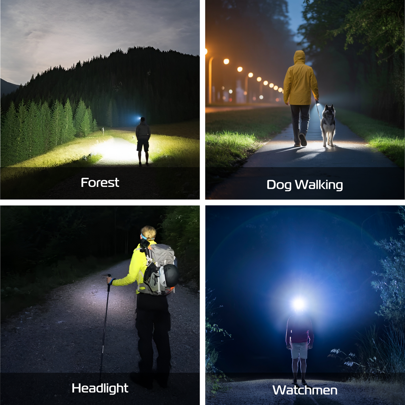 Mini Keychain Flashlight Emergency Rechargeable SuperLarge Floodlight