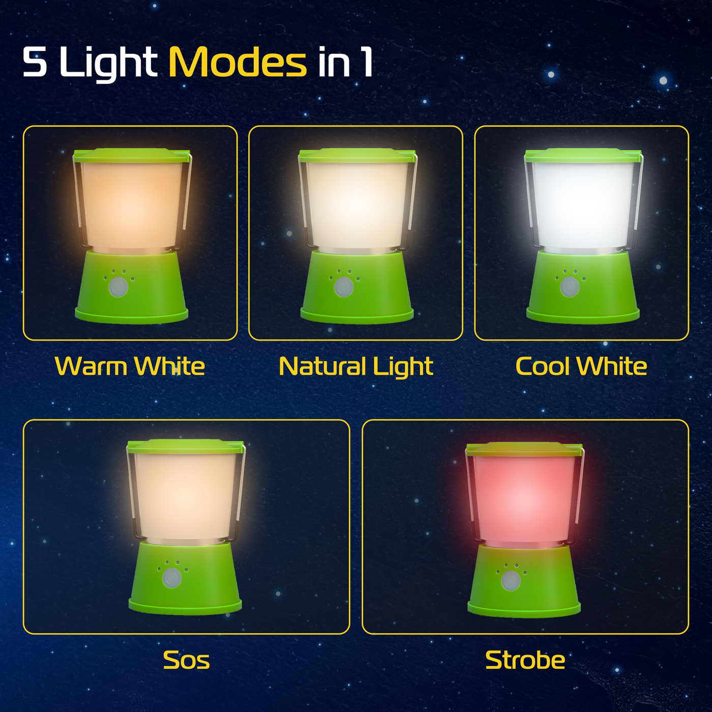 RABLEX RB560 Campinglampe 10W | 3800mAh Akku | USB-C | 5 Modi | IPX5 | Weiß/Ro