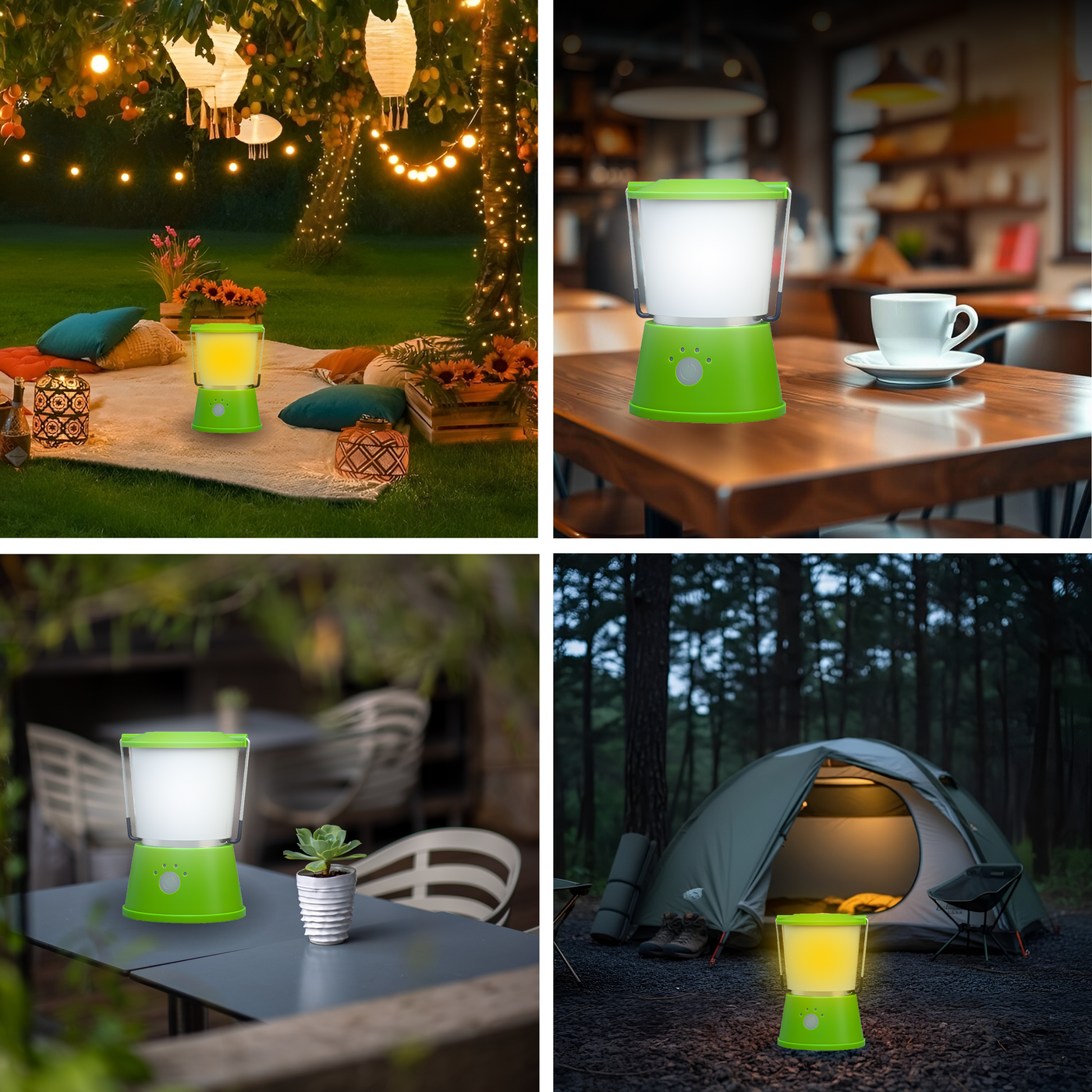 RABLEX RB560 Campinglampe 10W | 3800mAh Akku | USB-C | 5 Modi | IPX5 | Weiß/Ro