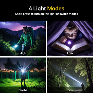 4200 Lumens LED Taschenlampe, Aluminium Ultrahell Torch Flashlight, Wasserdicht - RB708