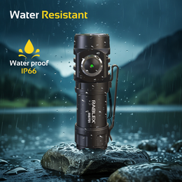 Mini LED Taschenlampe, Aluminium Torch Flashlight, Wasserdicht & wiederaufladbar - RB701