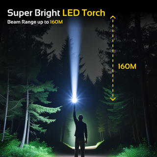 Mini LED Taschenlampe, Aluminium Torch Flashlight, Wasserdicht & wiederaufladbar - RB701