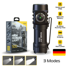 Mini LED Taschenlampe, Aluminium Torch Flashlight, Wasserdicht & wiederaufladbar - RB701