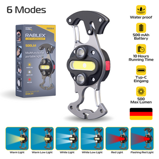 Mini Keychain Flashlight Emergency Rechargeable SuperLarge Floodlight