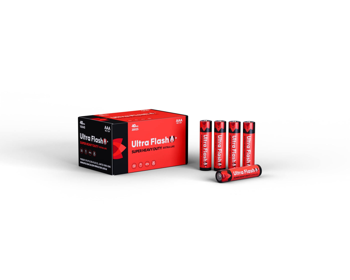 Ultra Flash SUPER HEAVY DUTY R3_AAA 4pcs SHRINK