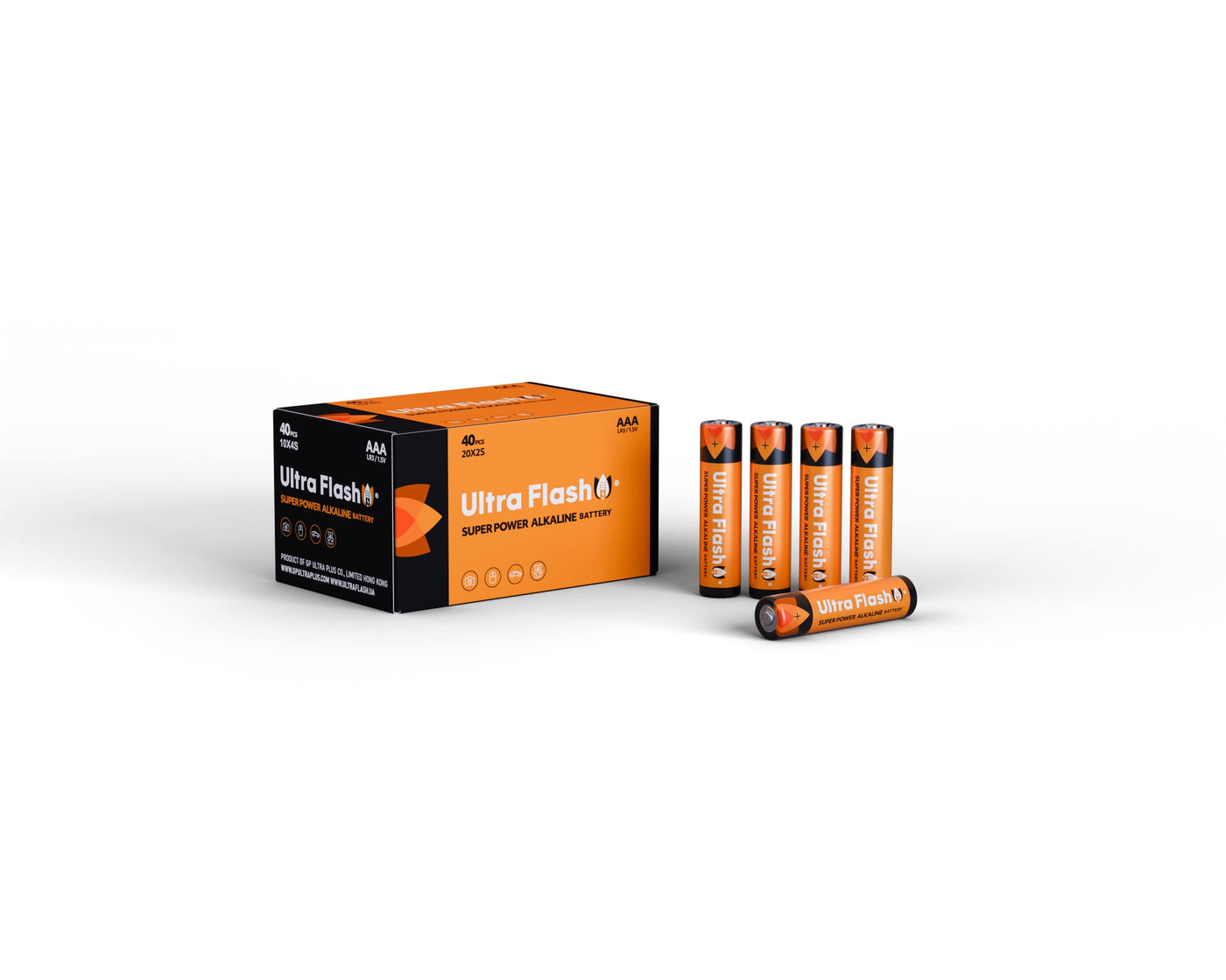 Ultra Flash SUPER POWER ALKALINE LR03_AAA 4pcs SHRINK
