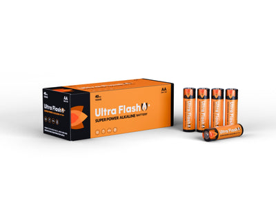 Ultra Flash SUPER POWER ALKALINE LR6_AA 4pcs SHRINK