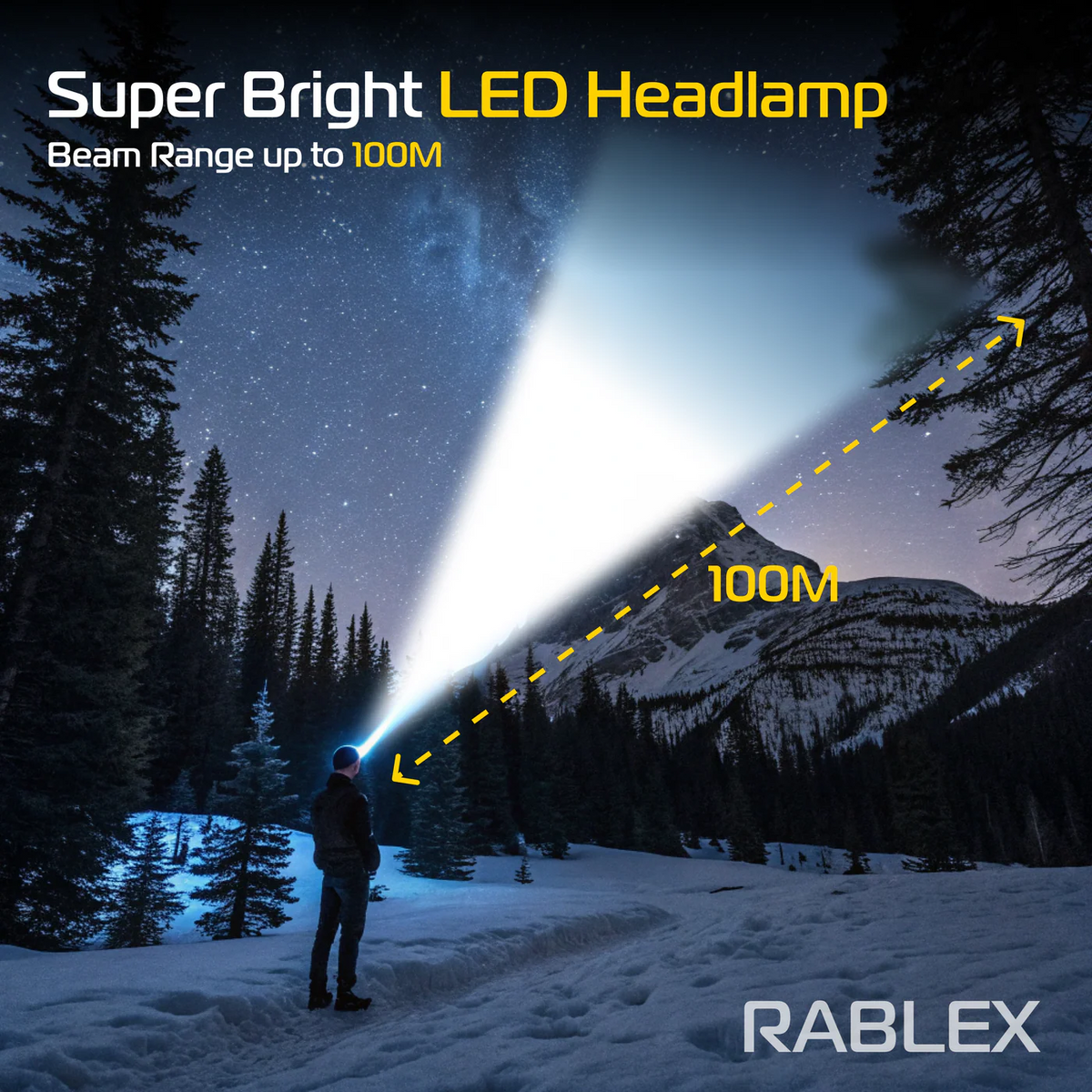 2-in-1 LED Headlamp & Bicycle Light 900LM Waterproof Rechargeable with Sensor