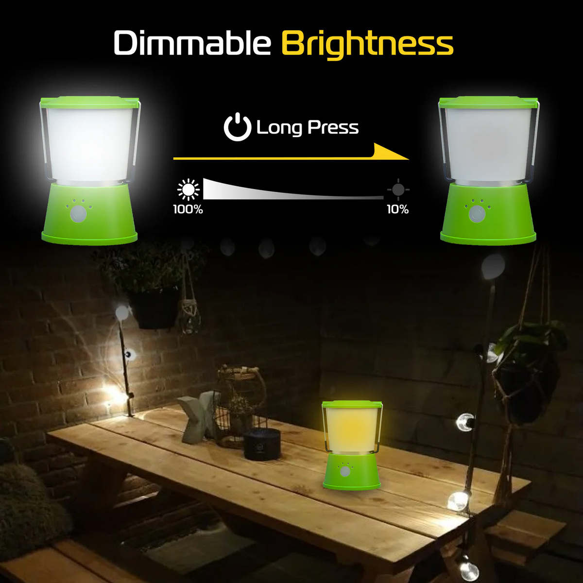 RABLEX RB560 Campinglampe 10W | 3800-mAh-Akku | USB-C | 5 Modi | IPX5 | Weiß/Rot