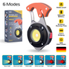 RABLEX Schlüsselanhänger-Taschenlampe mit 6 Modi – Weiß/Warm/Rot, Aluminium